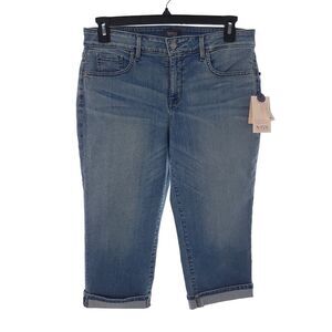 NYDJ Marilyn Straight Crop Cuff Pacific Lift Tuck Technology Jeans